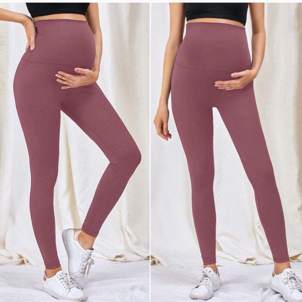MATERNITY- Stretchy lounge yoga athletic leggings
